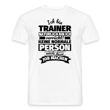 Trainer Geschenke - Männer T-Shirt - Weiß - Vorne - AI Model Male 178 dark (178cm)