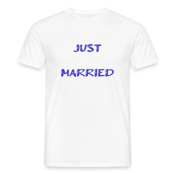 I LOVE YOU. SAINT VALENTINE. bachelorette party. I LOVE YOU. I LOVE - Men's T-Shirt - white - Front - AI Model Male 178 dark (178cm)
