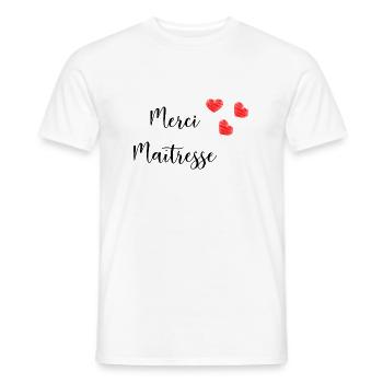 VIELEN DANK. DANKE HERRIN. MEISTER-GESCHENKE. - Männer T-Shirt - Weiß - Vorne - AI Model Male 178 dark (178cm)