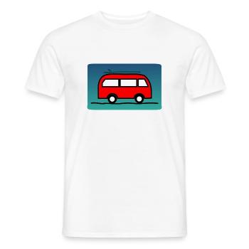 FÊTE DES PÈRES. BONNE FÊTE PAPA. PAPA. BONNE FÊTE - T-shirt homme - blanc - Devant - AI Model Male 178 dark (178cm)