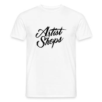 artiste Boutique - T-shirt homme - blanc - Devant - AI Model Male 178 dark (178cm)