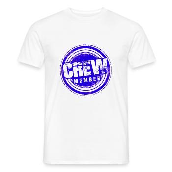 Crew Member - Men's T-Shirt - white - Front - AI Model Male 178 dark (178cm)