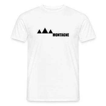 Mountains Mountain - Men's T-Shirt - white - Front - AI Model Male 178 dark (178cm)