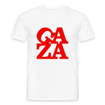 Gaza - T-shirt homme - blanc - Devant - AI Model Male 178 dark (178cm)