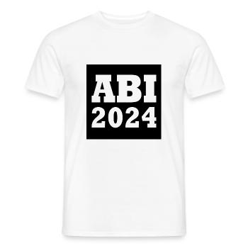 Abi 2024 - Männer T-Shirt - Weiß - Vorne - AI Model Male 178 dark (178cm)