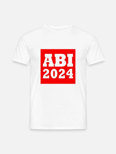 Abi 2024 - Männer T-Shirt - Weiß