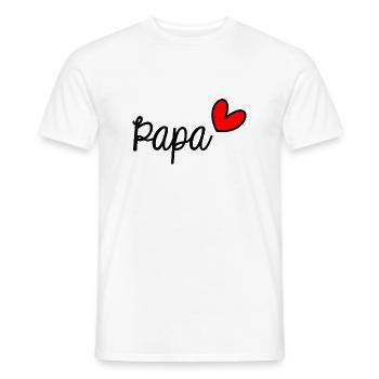 FÊTE DES PÈRES. BONNE FÊTE PAPA. PAPA. BONNE FÊTE - T-shirt homme - blanc - Devant - AI Model Male 178 dark (178cm)