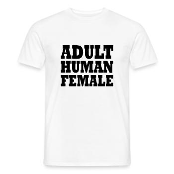 adult human female - Männer T-Shirt - Weiß - Vorne - AI Model Male 178 dark (178cm)