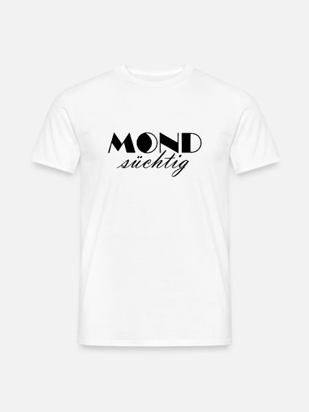 Moon addict - Universe Moon Astro - Men's T-Shirt - white