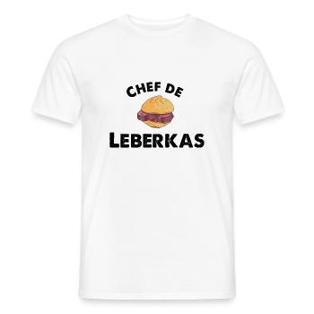 chef de leberkas - T-shirt homme - blanc - Devant - AI Model Male 178 dark (178cm)