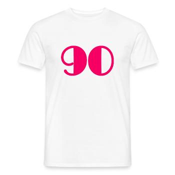 JAHRESTAG. ALLES GUTE ZUM GEBURTSTAG!. ALLES GUTE ZUM GEBURTSTAG!. - Männer T-Shirt - Weiß - Vorne - AI Model Male 178 dark (178cm)