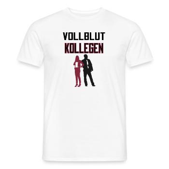 Vollblut Kollegen - Männer T-Shirt - Weiß - Vorne - AI Model Male 178 dark (178cm)