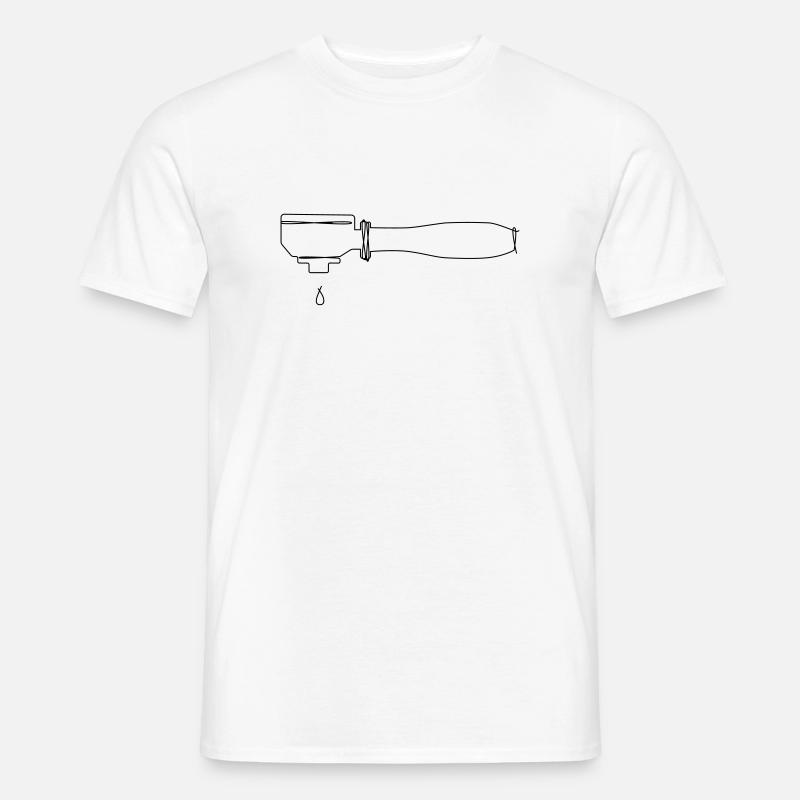 Siebträger - Männer T-Shirt - Weiß