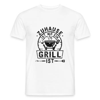 Barbeque Grillmeister Grill - Männer T-Shirt - Weiß - Vorne - AI Model Male 178 dark (178cm)