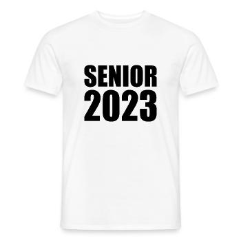 Senior 2023 - Männer T-Shirt - Weiß - Vorne - AI Model Male 178 dark (178cm)