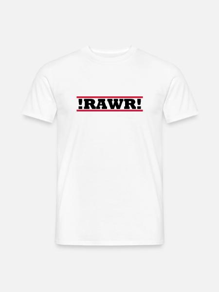 RAWR - Männer T-Shirt - Weiß