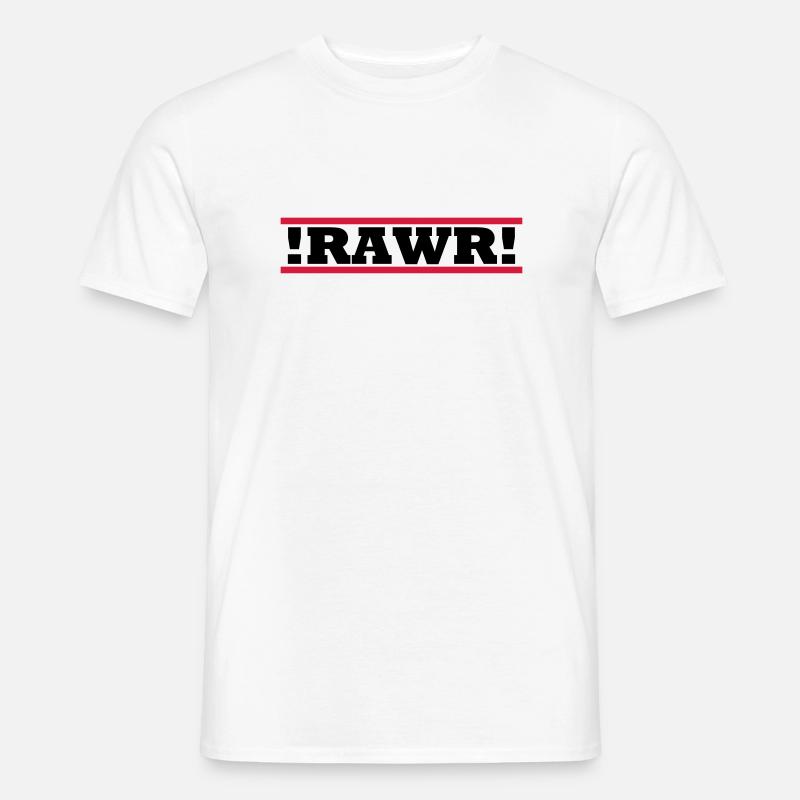 RAWR - Männer T-Shirt - Weiß
