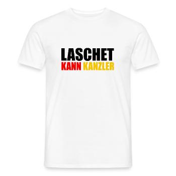 Laschet kann kanzler - Männer T-Shirt - Weiß - Vorne - AI Model Male 178 dark (178cm)