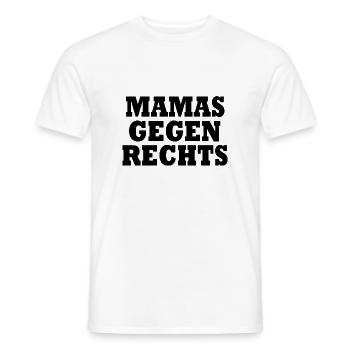 Mamas gegen rechts - Männer T-Shirt - Weiß - Vorne - AI Model Male 178 dark (178cm)