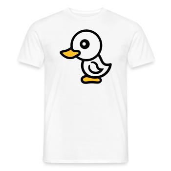 kueken huhn baby vogel kleines kind suess niedlich - Männer T-Shirt - Weiß - Vorne - AI Model Male 178 dark (178cm)