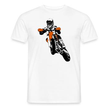 Supermoto - Supermotard - Men's T-Shirt - white - Front - AI Model Male 178 dark (178cm)
