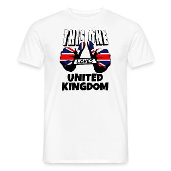Großbritannien Flagge Union Jack Fahne London UK - Männer T-Shirt - Weiß - Vorne - AI Model Male 178 dark (178cm)