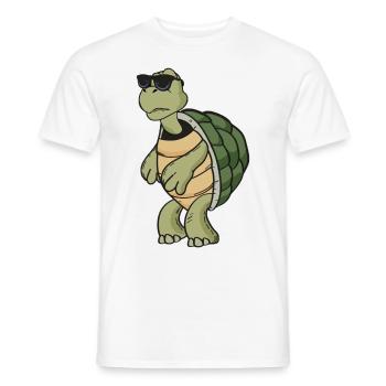 Turtle - Men's T-Shirt - white - Front - AI Model Male 178 dark (178cm)
