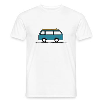 Surfen. Ferien. Sport. Van. - Männer T-Shirt - Weiß - Vorne - AI Model Male 178 dark (178cm)
