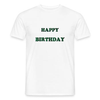 ALLES GUTE ZUM GEBURTSTAG. ALLES GUTE ZUM GEBURTSTAG. JAHRESTAG. - Männer T-Shirt - Weiß - Vorne - AI Model Male 178 dark (178cm)