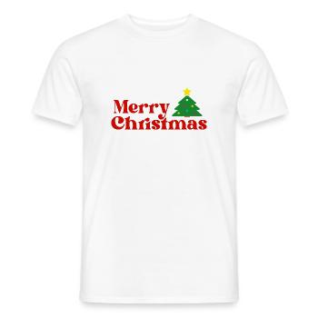 Merry Christmas - T-shirt homme - blanc - Devant - AI Model Male 178 dark (178cm)