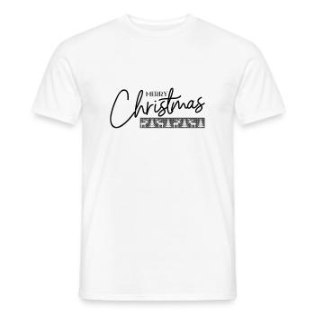 Merry Christmas - T-shirt homme - blanc - Devant - AI Model Male 178 dark (178cm)