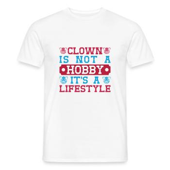 Le clown n’est pas une idée de cadeaux d’artiste de cirque de loisir - T-shirt homme - blanc - Devant - AI Model Male 178 dark (178cm)