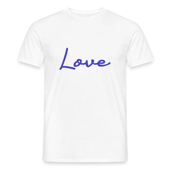 ICH LIEBE DICH. PAAR. ICH HABE GERADE GEHEIRATET. Junggesellinnenabschied. LIEBE - Männer T-Shirt - Weiß - Vorne - AI Model Male 178 dark (178cm)