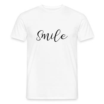 sourire - T-shirt homme - blanc - Devant - AI Model Male 178 dark (178cm)