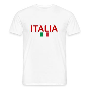 Italia - Männer T-Shirt - Weiß - Vorne - AI Model Male 178 dark (178cm)