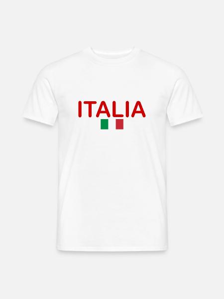 Italia - Männer T-Shirt - Weiß