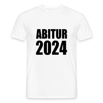 Abitur 2024 - Männer T-Shirt - Weiß - Vorne - AI Model Male 178 dark (178cm)