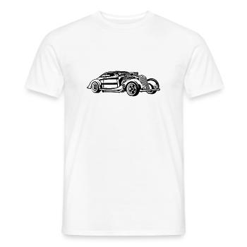 Hot Rod / Roue Rod 05_schwarz - T-shirt homme - blanc - Devant - AI Model Male 178 dark (178cm)