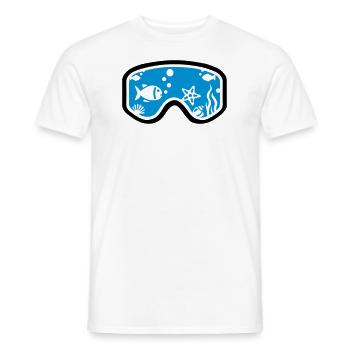 Schnorcheln - Männer T-Shirt - Weiß - Vorne - AI Model Male 178 dark (178cm)