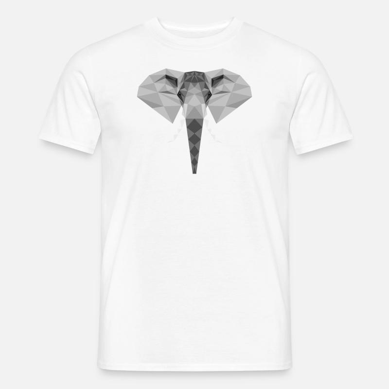 Elefant LowP - Männer T-Shirt - Weiß