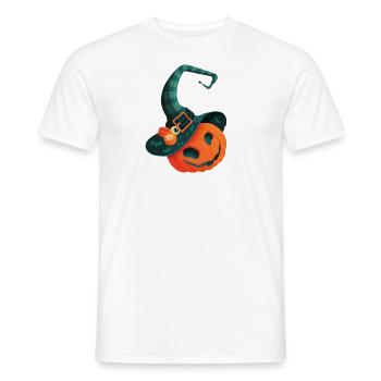 HALLOWEEN - Men's T-Shirt - white - Front - AI Model Male 178 dark (178cm)