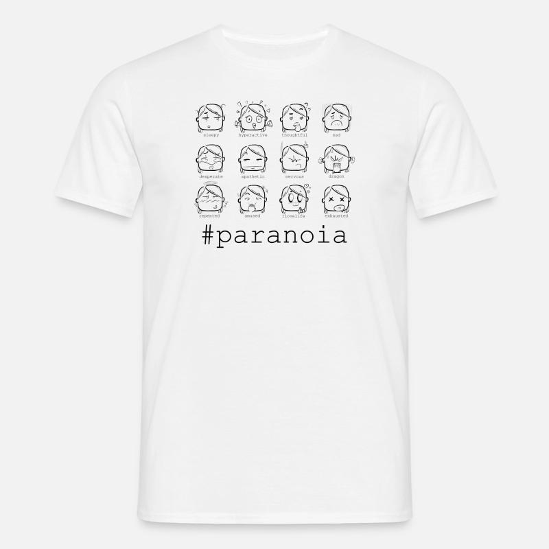 Paranoia (integrierte Version) - Männer T-Shirt - Weiß
