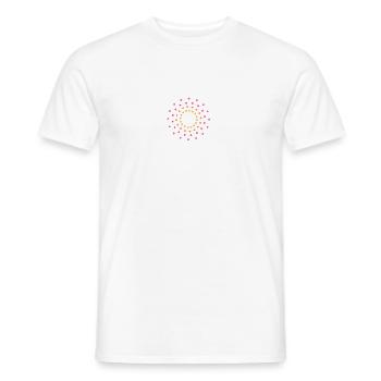 sb pattern pattern - T-shirt homme - blanc - Devant - AI Model Male 178 dark (178cm)