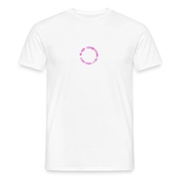 cercle - T-shirt homme - blanc - Devant - AI Model Male 178 dark (178cm)