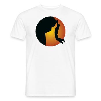 climber - Men's T-Shirt - white - Front - AI Model Male 178 dark (178cm)