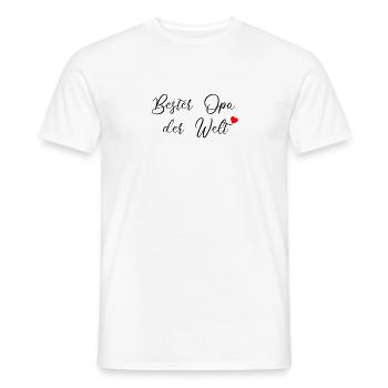 Bester Opa der Welt - Männer T-Shirt - Weiß - Vorne - AI Model Male 178 dark (178cm)