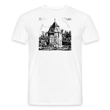 Maison de jardin historique de Radevormwald - maison - T-shirt homme - blanc - Devant - AI Model Male 178 dark (178cm)