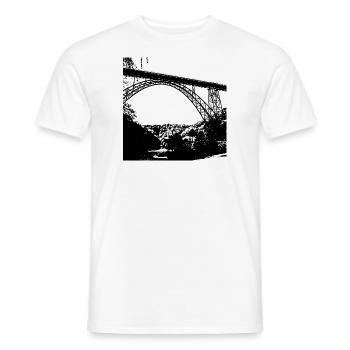 Pont - Pont de Müngstner - Bergisches Land - T-shirt homme - blanc - Devant - AI Model Male 178 dark (178cm)