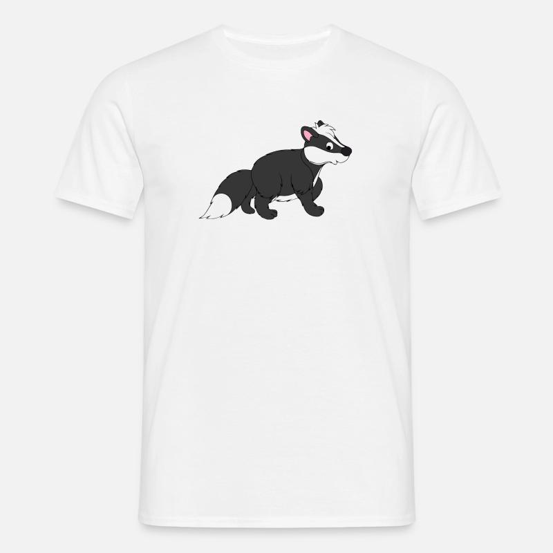 Stinktier - Männer T-Shirt - Weiß