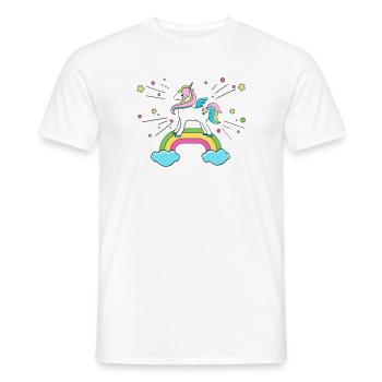 licorne - T-shirt homme - blanc - Devant - AI Model Male 178 dark (178cm)